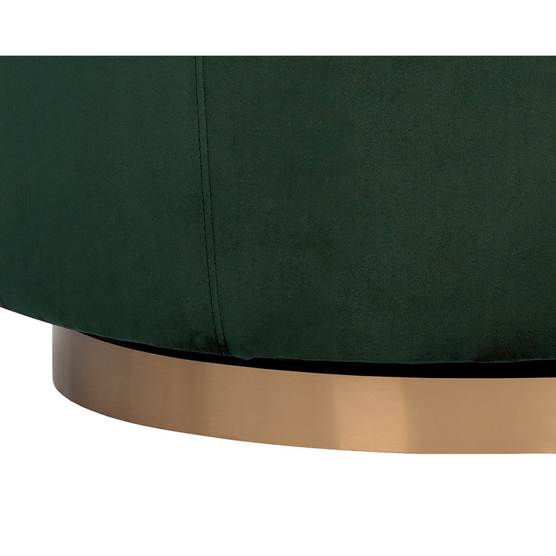 Hazel Swivel Armchair, Deep Green Sky
