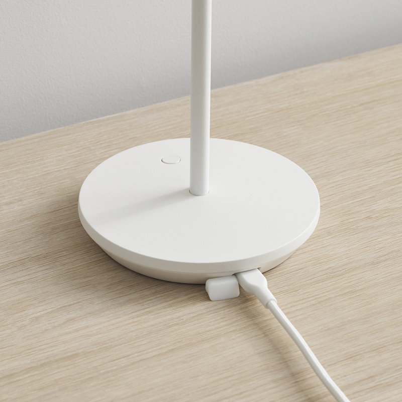 Nevis Accent Rechargeable Table Lamp, Matte White