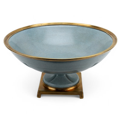 Porcelain Bowl With Bronze