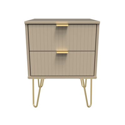 Beranda 45cm W Manufactured Wood Bedside Table