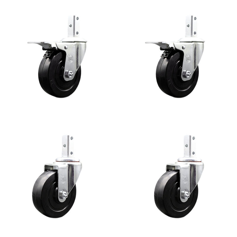 Soft Swivel Square Stem Caster Set