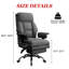 Fauteuil de direction en cuir à haut dossier avec support lombaire et roulettes XUEGW, gris-131202399