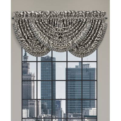 Bolero - Silver Window Waterfall Valance