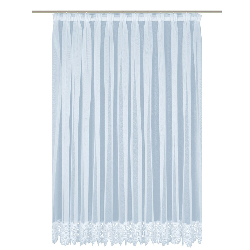 Longoria Semi Sheer Single Curtain Panel, 450 W x 125 D cm