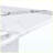 63" White Marble Pattern Dining Table, Rectangular Kitchen Table for 4-6 People, Modern Dining Room Table for Kitchen, Living Room