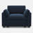 Knopp Velvet Comfort Rest Single Sofa-795805010