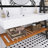 Wall-Mounted Bathroom Vanity, White Rectangular Acrylic Integrated Basin, Striped Shelves Layer.-550199417-550199410