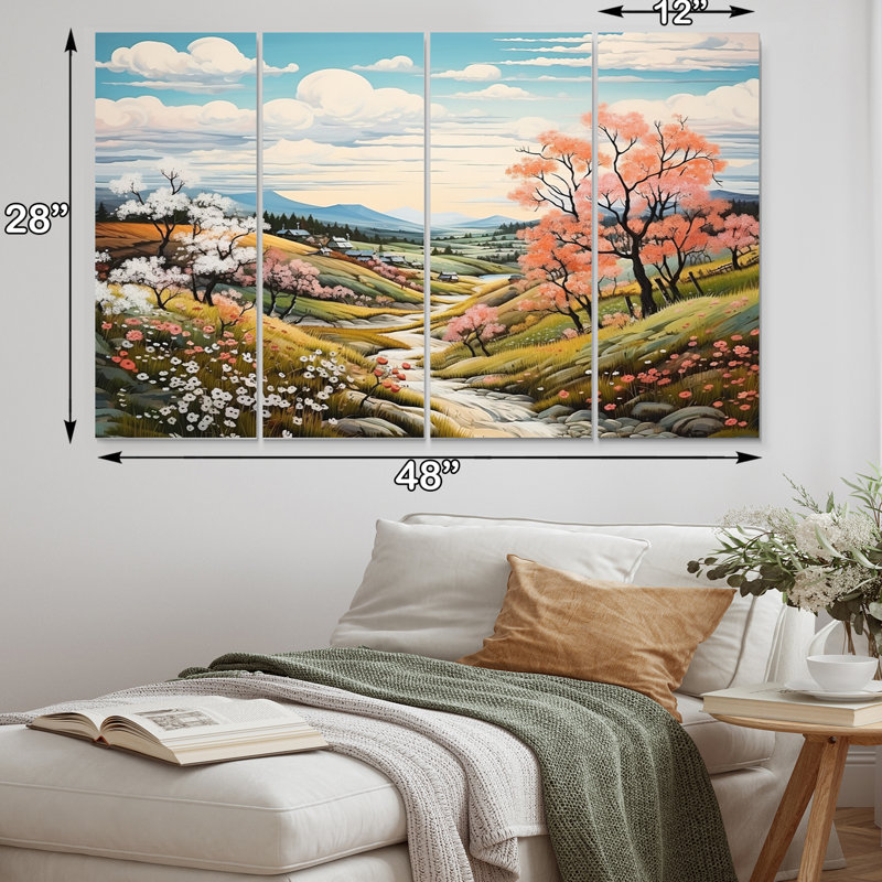 Blytheville - Art mural sur toile, 4 panneaux