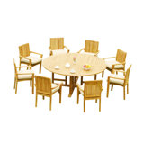 Lua Outdoor 9 - Piece Teak Dining Set