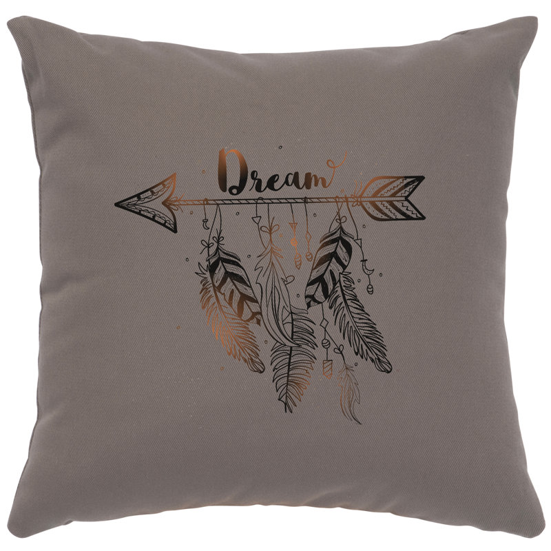 Coussin Wooded River Image - Dream - coton chromé, gris