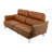 Elik 78" 3-Seater Genuine Leather Sofa with 2-Point Adjustable Headrest & Decorative Stitching