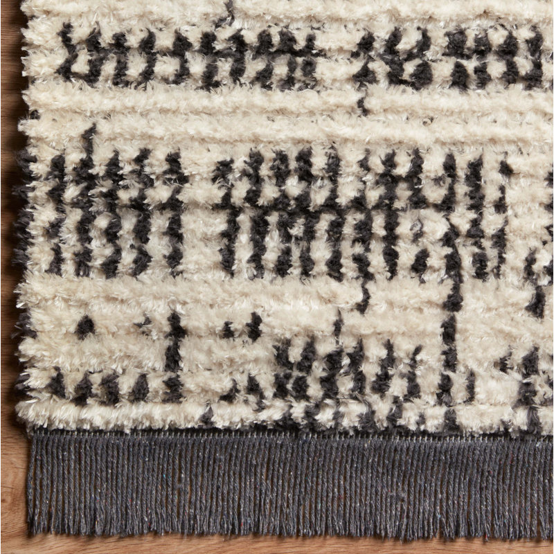 Tapis crème / gris anthracite Chris Loves Julia x Loloi Alice, Rectangle 7 pi 9 po x 10 pi