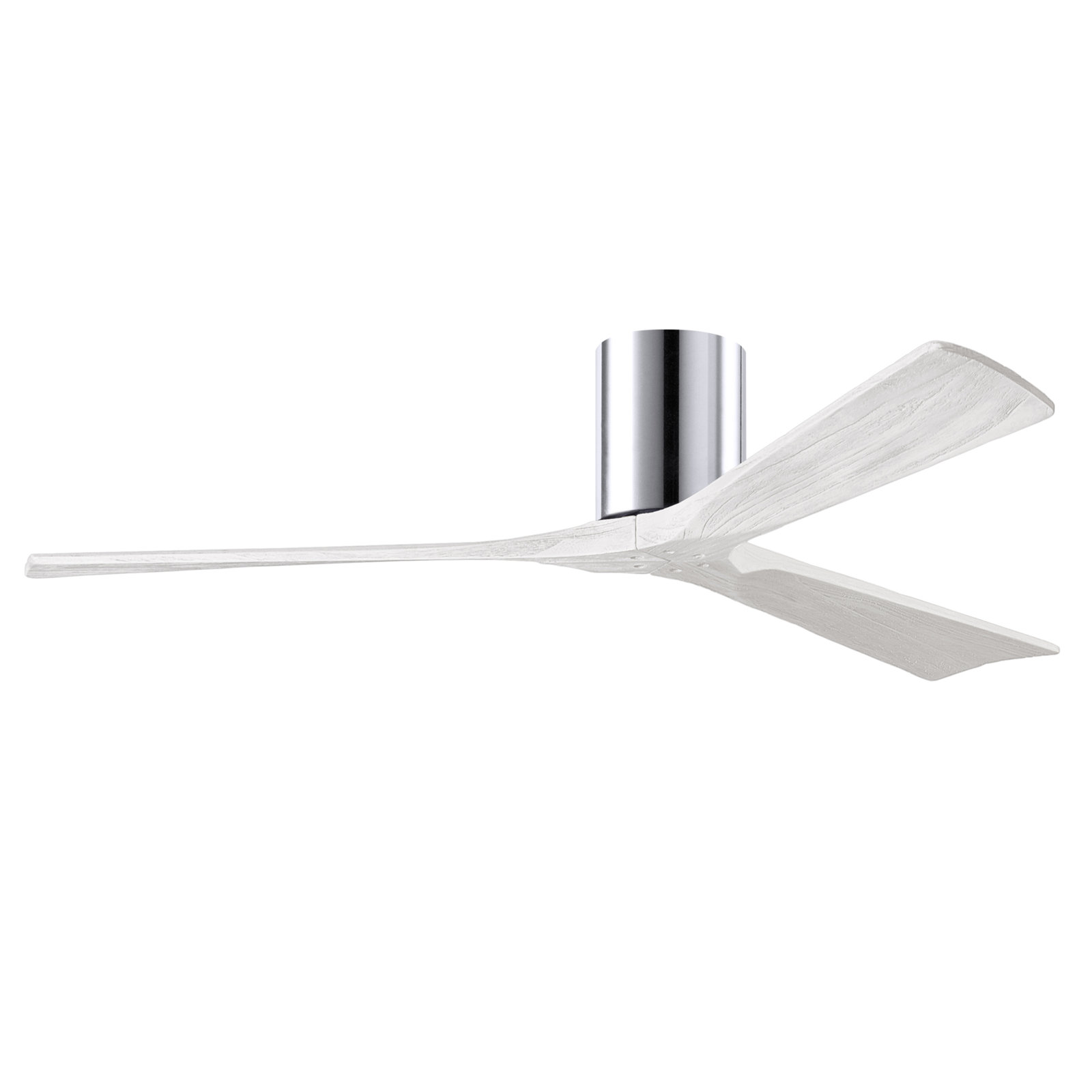 Olivier 3 Blade Ceiling Fan, Polished Chrome, Matte White, 60"