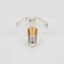 Ampoule en verre massif en forme de fleur à DEL de style cristal, blanc chaud 3000K, ampoules à culot moyen E26 / 27 (base non incluse)-133139254-133139253