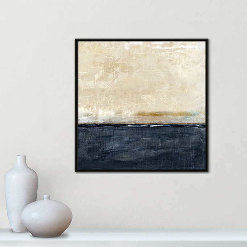 «Better Days», impression marine par Denise Brown, Espresso, H 31,5 po x l 31,5 po