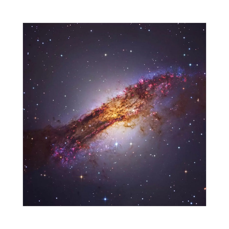 Galaxy In The Constellation Centaurus by Roberto Colombari - Wrapped Canvas Gallery-Wrapped Canvas Giclée