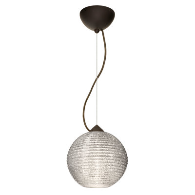 Luminaire sphère suspendu 1 lumières simple Kristall