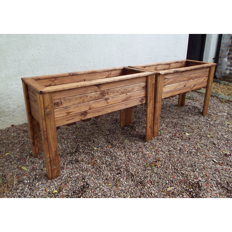 Ferguson Handmade Wood Raised Trough, 72 x 109 x 41