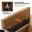 Fauteuil inclinable électrique de cinéma maison en cuir véritable avec appui-tête réglable Lapin-101331401