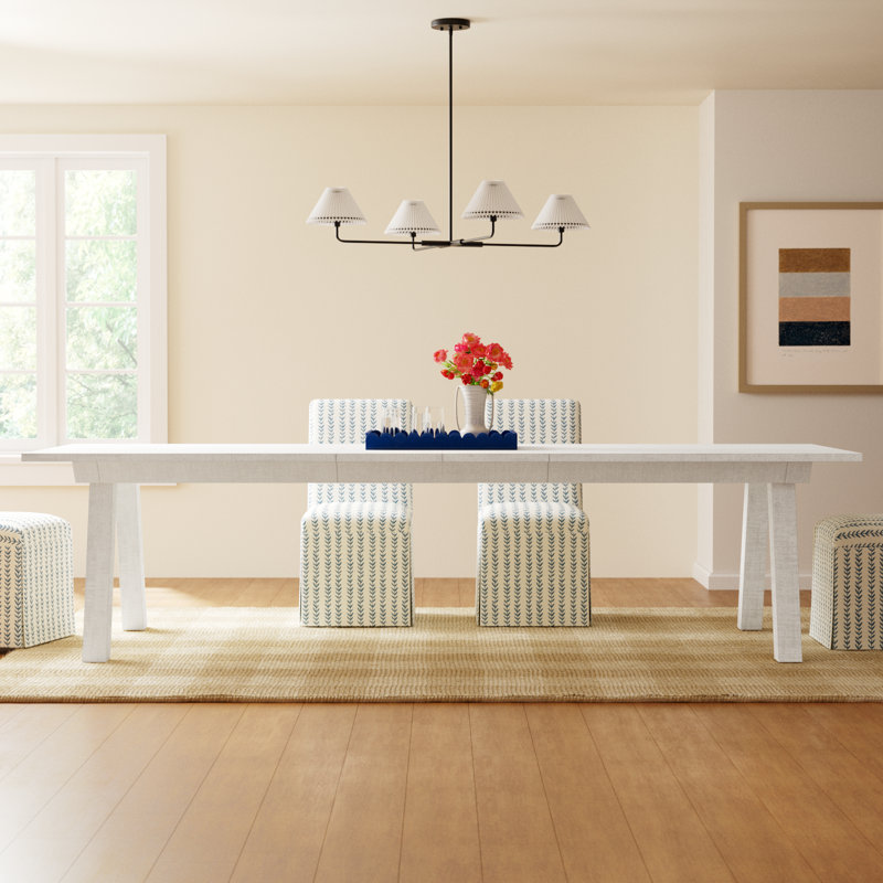 Bilbrook Extendable Dining Table, White