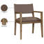 Chaise de salle à manger en cuir Vina-74330773-74330775