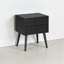 Table de chevet Lux avec 2 tiroirs, de conception adaptable, capacité de charge de 150 lb, résistante à l'eau, rehausse votre espace, facile à assembler-1542285359-1513280540