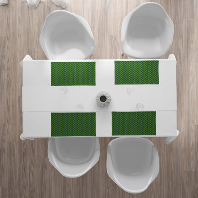Polyester Floral Rectangle Placemat