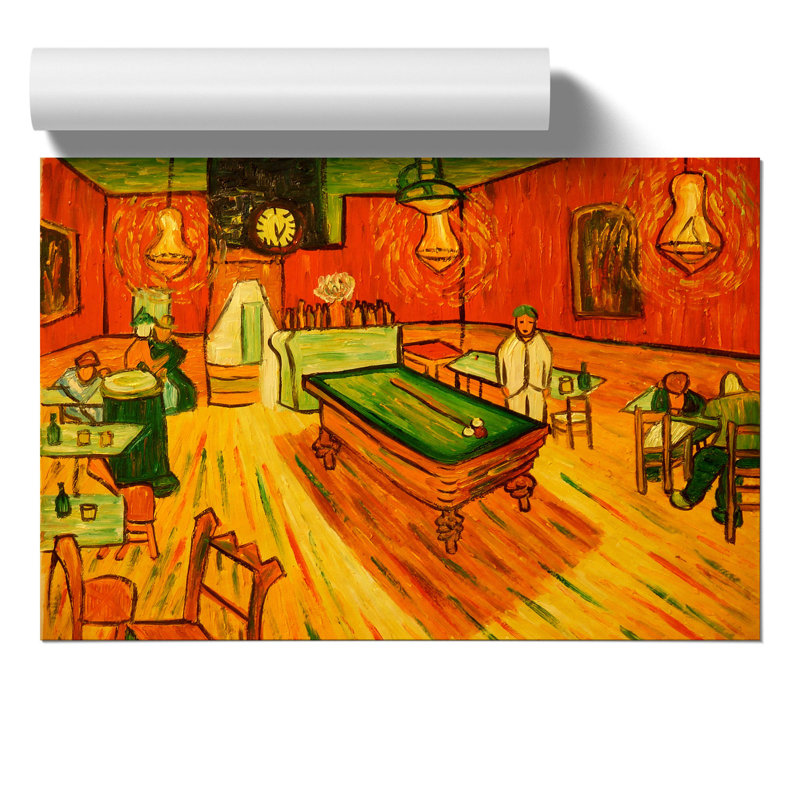 The Night Cafe by Vincent van Gogh - Frameless Print, 30cm H x 42cm W x 0.1cm D