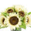 Centre de table tournesols dans un vase en verre-2096485383