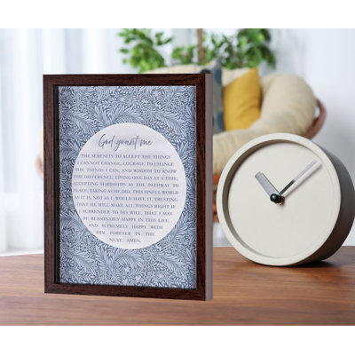 Framed Wall Art The Serenity Prayer