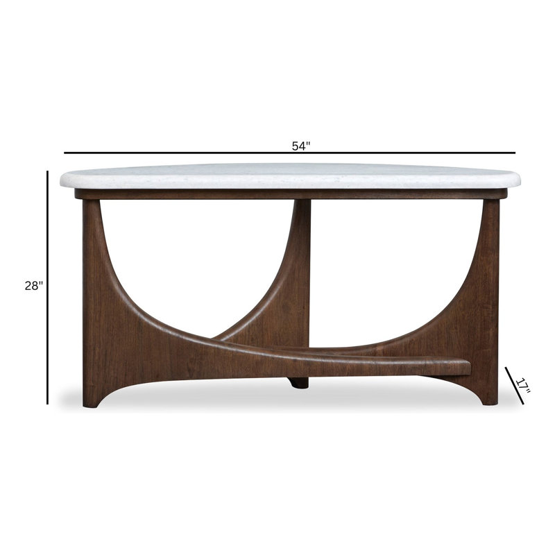 Table de canapé Demilune