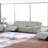 Ash Color Fur Like Corduroy 2Pc Motion Sofa Set - Sofa & Loveseat With Console, Reclining Function-1987578661