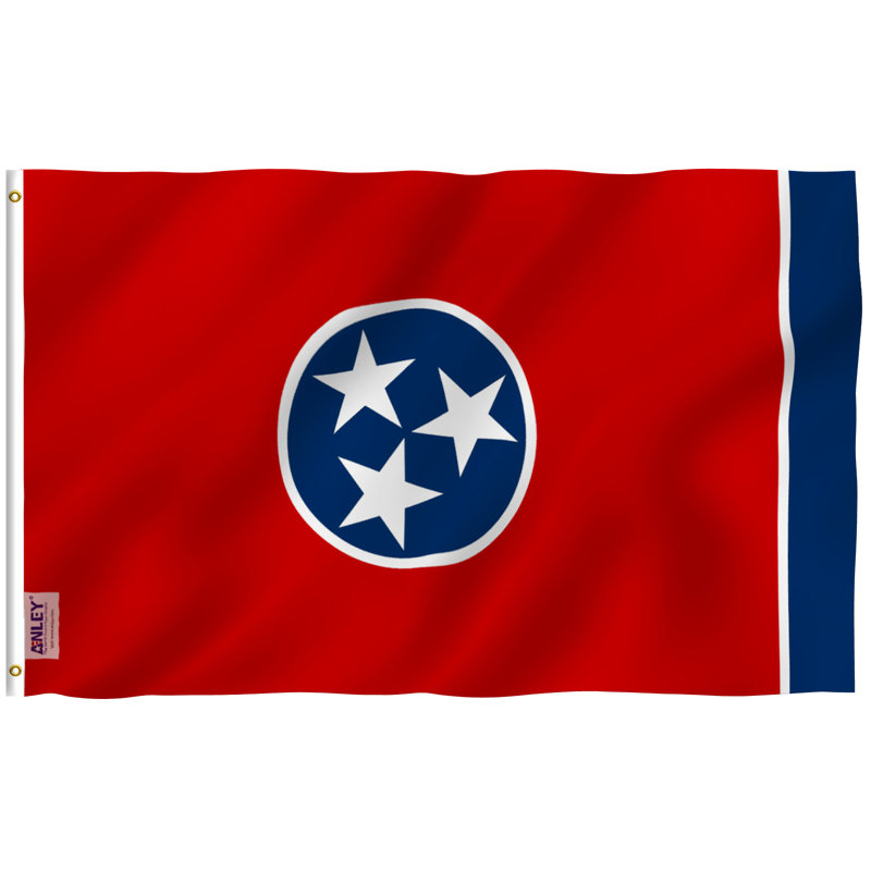 Drapeau de maison en polyester 36 x 60 po Tennessee State Flag