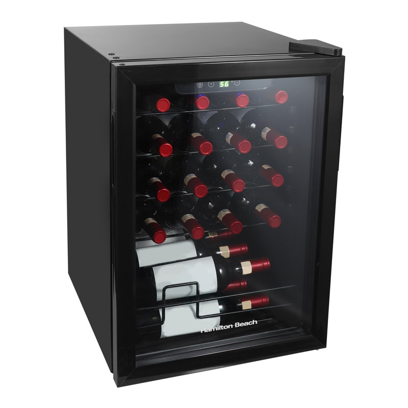Hamilton Beach 2.6 Cu. Ft. Wine And Beverage Cooler, 22-Bottle Beverage Center with Touch Controls