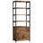 Jayger Industrial Bookcase with File Cabinet Drawers-2061042476-2059546082