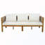 Ensemble de conversation de patio 3 places avec canapé et table basse-133491200