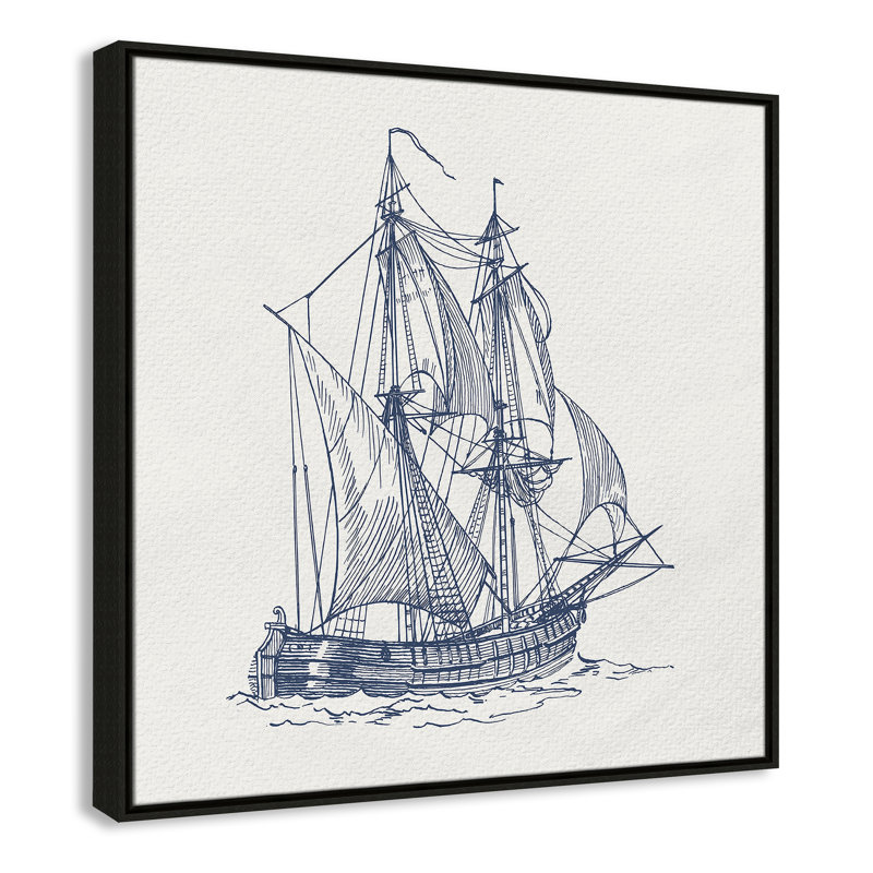 «Into the Sea I» par Kimberly Allen, Espresso, H 31,5 po x l 31,5 po