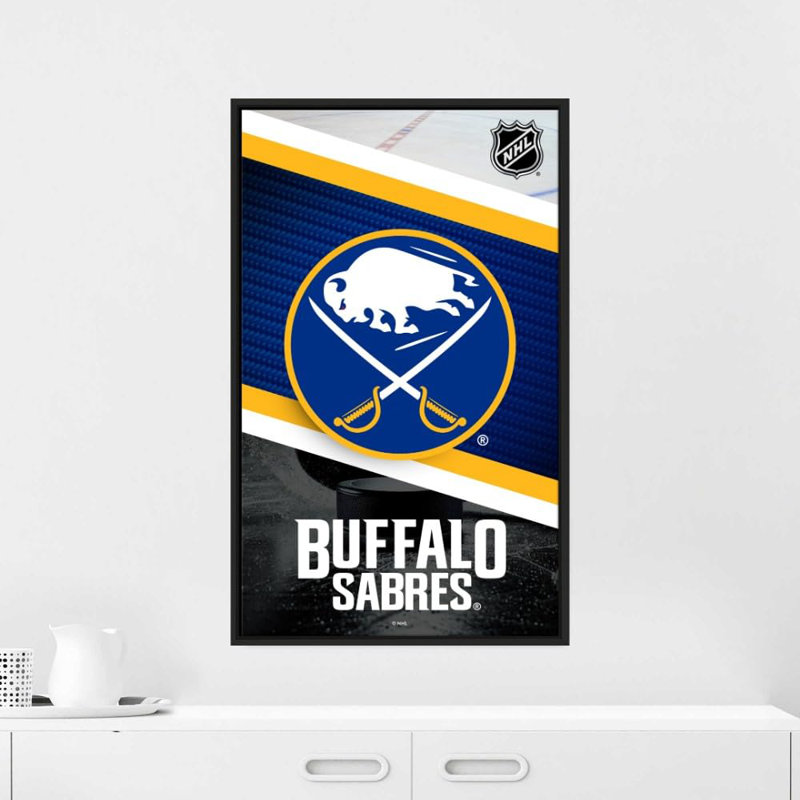 «Winnipeg Jets», impression sur toile tendue - Équipe de hockey de la LNH sous licence officielle, Noir, H 43 po x l 27 po
