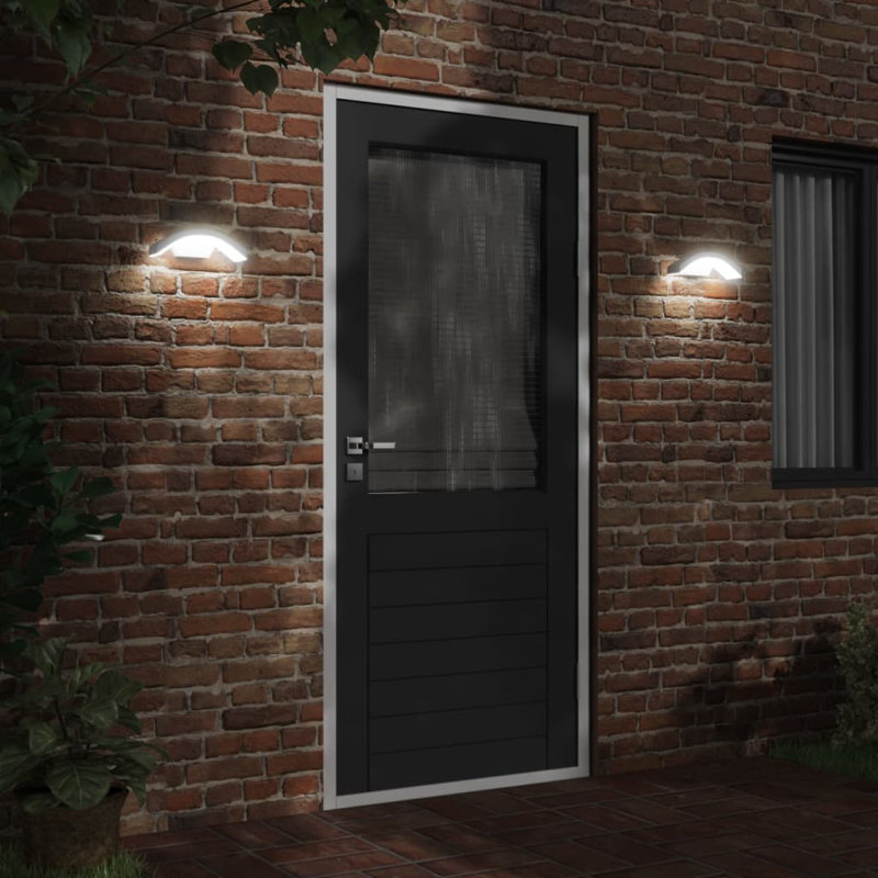 Darshil Plug-in LED Outdoor Wall Lights, White