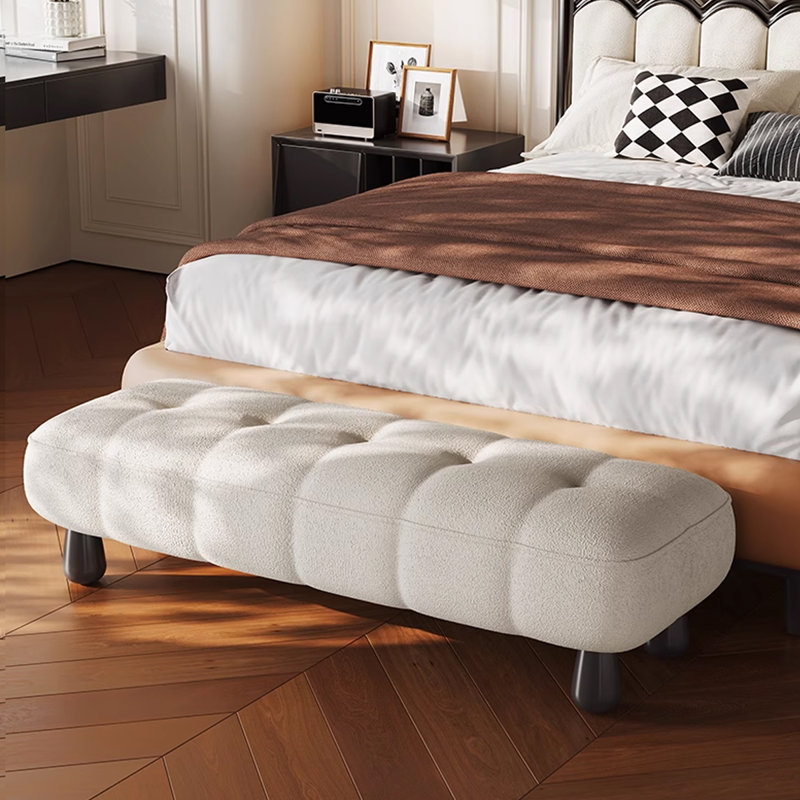 Banc rembourré, Beige