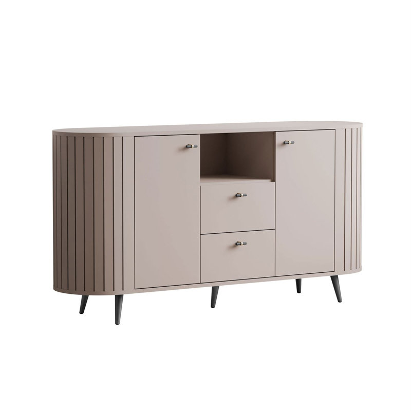 150cm Sideboard, Cashmire/Black