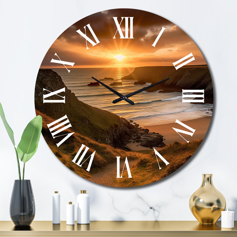Horloge murale Sandy Sunset II, Grand