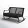 Calvin Two-Seat Rocking Bench With Cushion