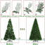 Pre-Lit Green Spruce Artificial Christmas Tree with Foldable Stand-994842846