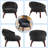 Debbera 25.98'' Upholstered Velvet Accent Chairs-1657631993