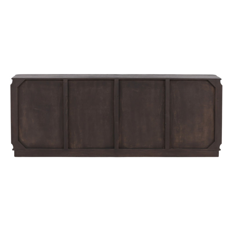 Urias 79" Wide Sideboard, Dark Brown