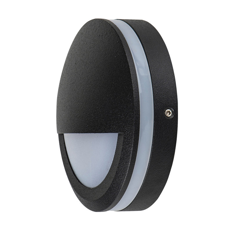 Ferrera Outdoor Bulkhead Light, Black