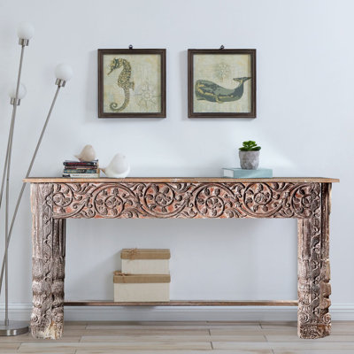 Console en bois de teck 60 po