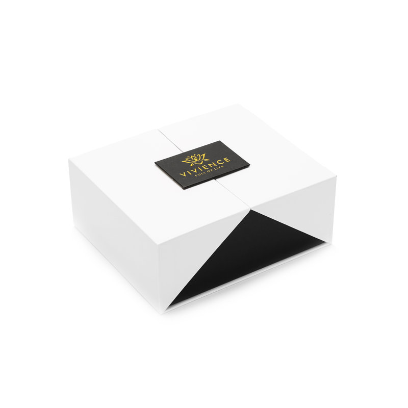 Vivience Gold Reed Diffuser with White Flower Décor