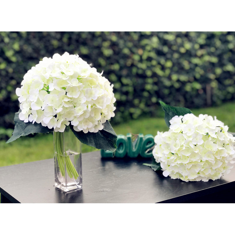 Pièce maîtresse hortensia artificielle en vase
